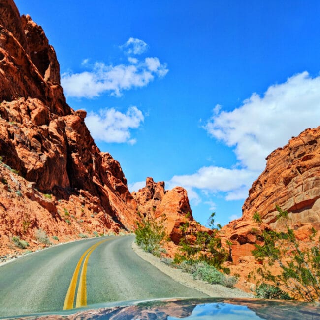 Road into Valley of Fire State Park Las Vegas Nevada 5