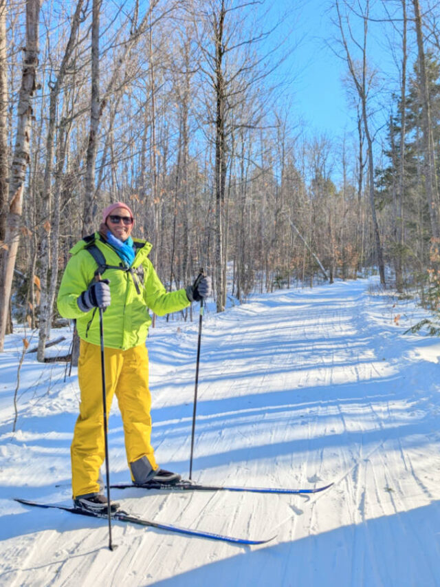 Rob Taylor Cross Country skiing at NEOC New England Outdoor Center Millinocket Maine 2
