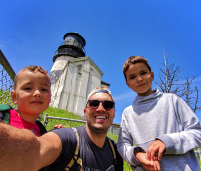 Rob Taylor Family at Lighthouse at Cape Disappointment State Park Ilwaco Washington 4