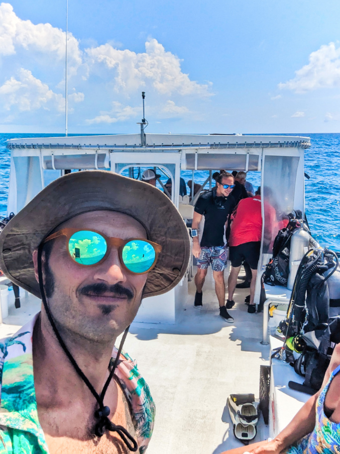Rob Taylor on Dive Boat with Horizon Divers Key Largo Florida Keys 2