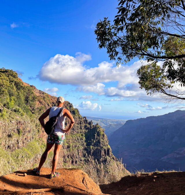 Rob Taylor Hiking in Waimea Canyon Kauai Hawaii 3