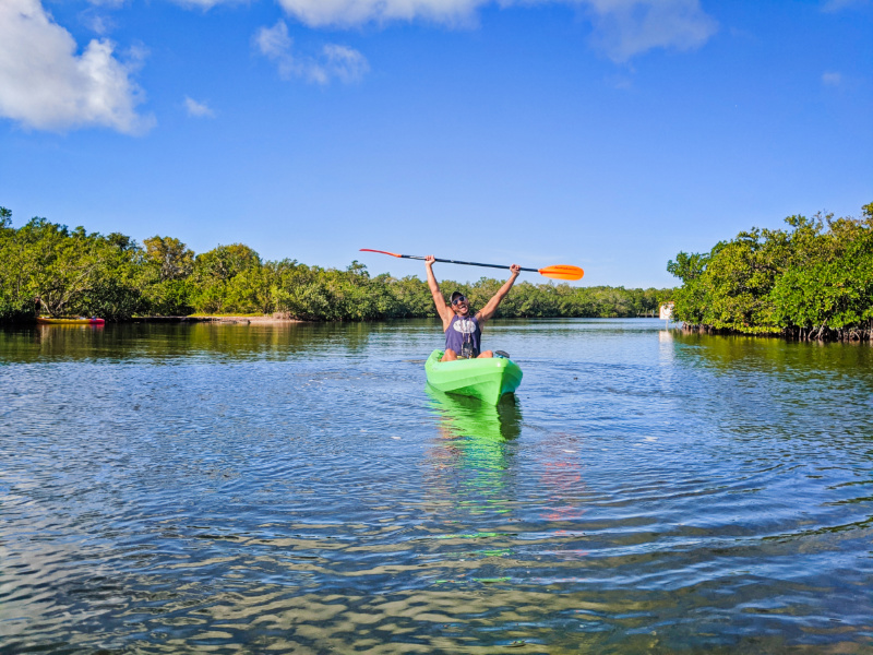 Rob Taylor Kayaking at John Pennekamp Coral Reef State Park Key Largo Florida Keys 2020 3
