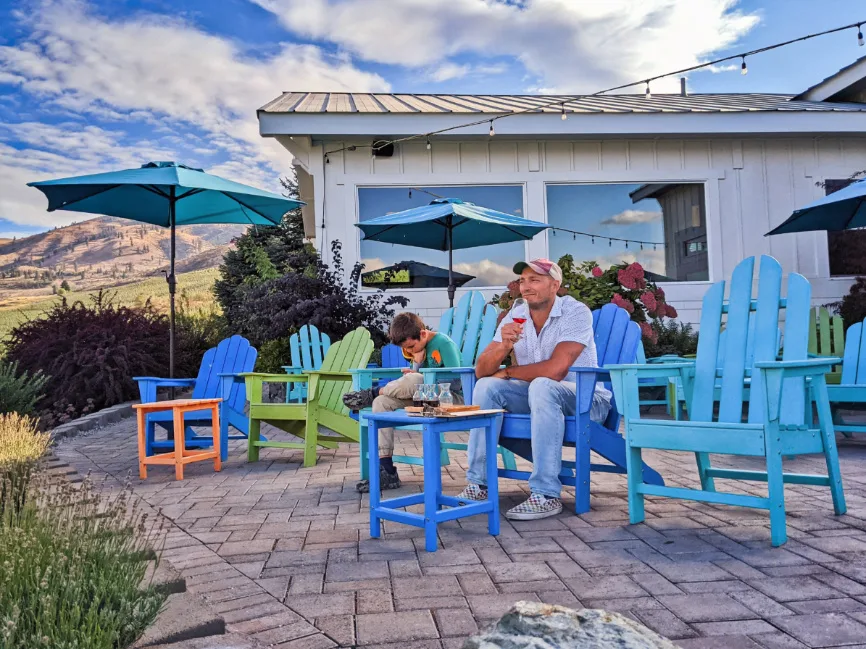 Rob Taylor Rose Wine Tasting at Nefarious Cellars Lake Chelan Washington 2