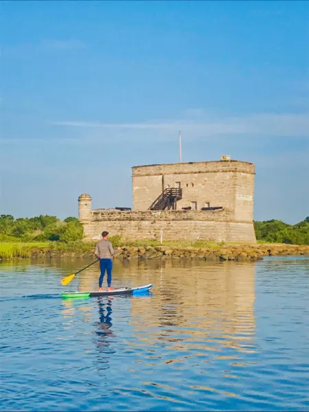 Rob Taylor SUP at Fort Matanzas National Monument Saint Augustine Florida 2020 2