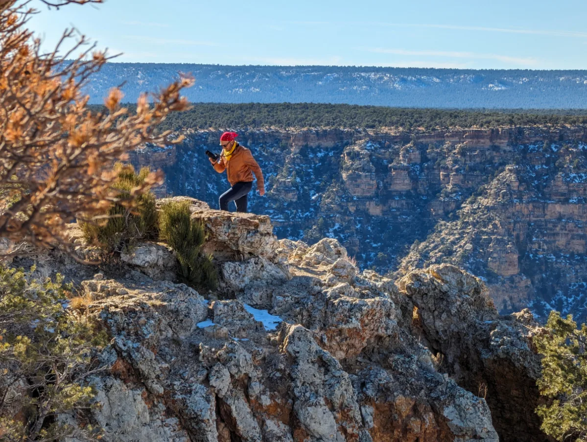 Rob Taylor Taking photos at Mather Point Grand Canyon National Park Arizona 2