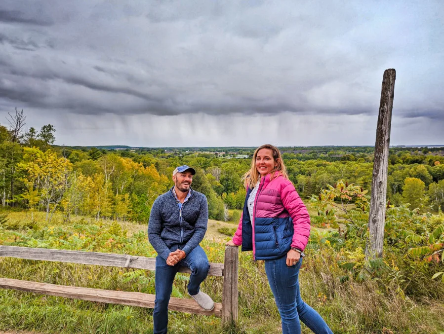 Rob Taylor and Kelly Blanchard at Potawatomi State Park Sturgeon Bay Door County Wisconsin 1