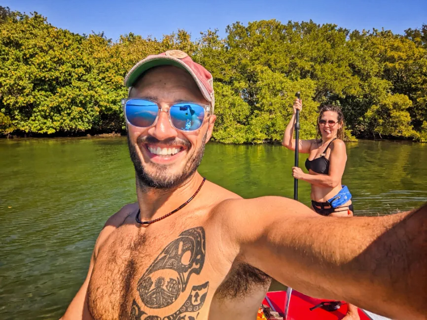 Rob Taylor and Kelly SUP Stand Up Paddleboarding at Biscayne National Park Florida 1