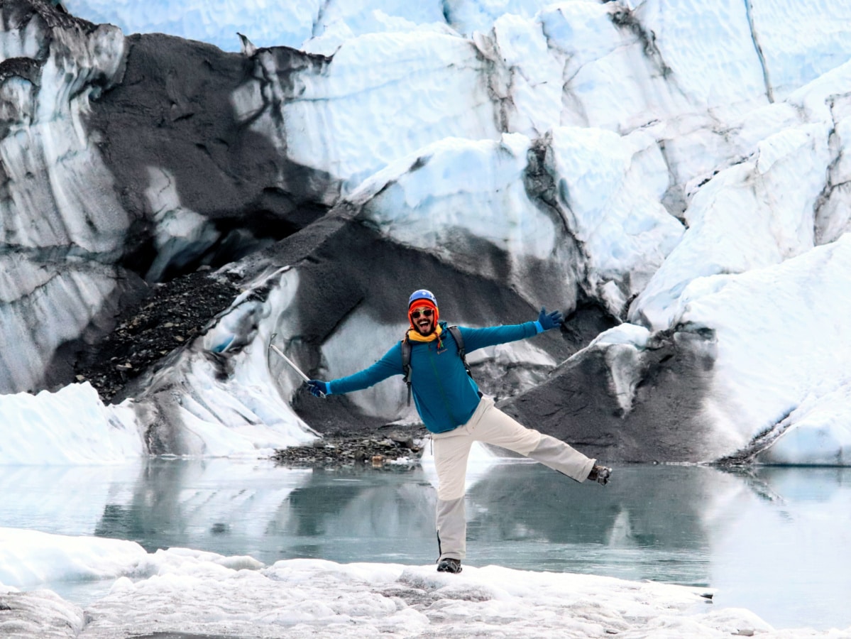 Rob Taylor at Matanuska Glacier Hiking Glacier View Alaska