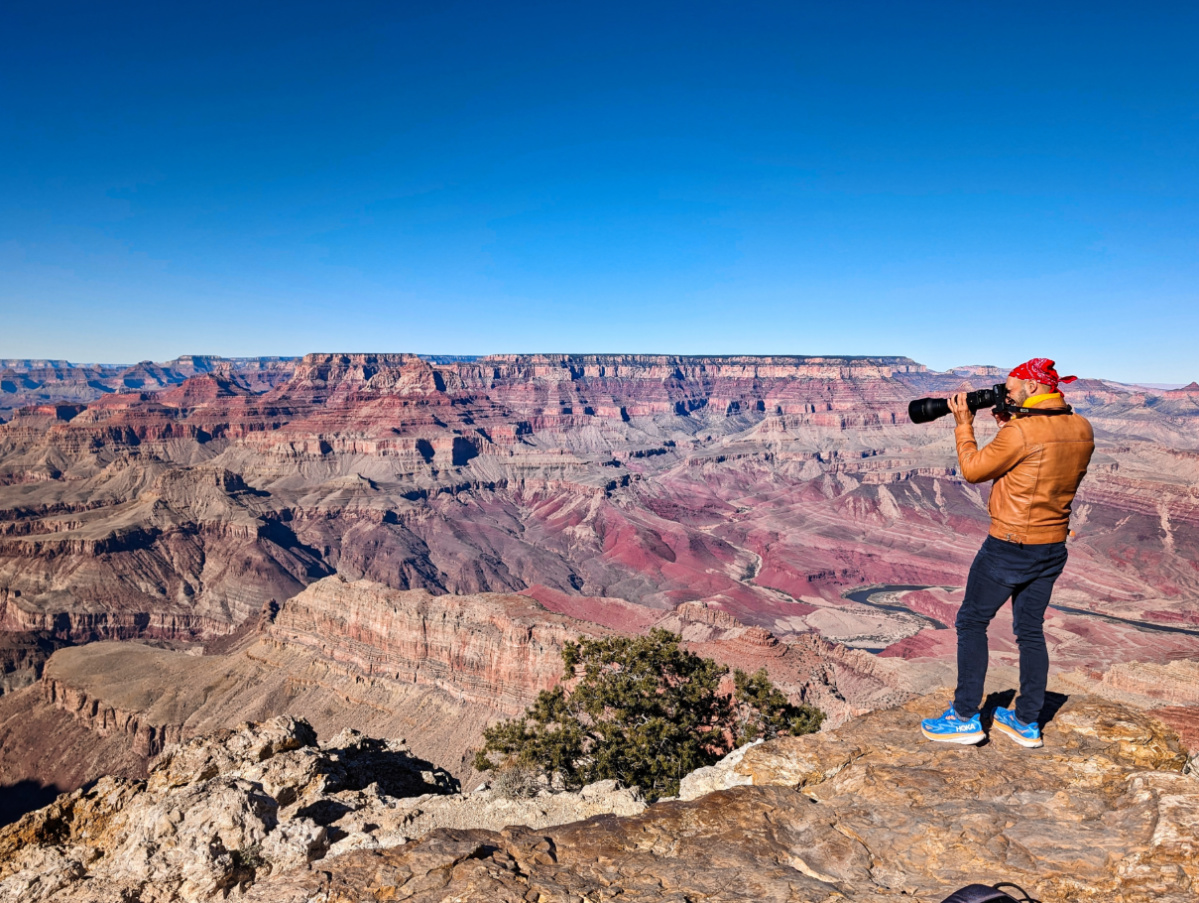 Rob Taylor at Moran Point at Grand Canyon National Park Arizona