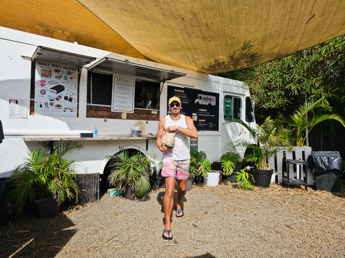 Rob Taylor at Musubi Food Truck in Kapaa Kauai Hawaii 1