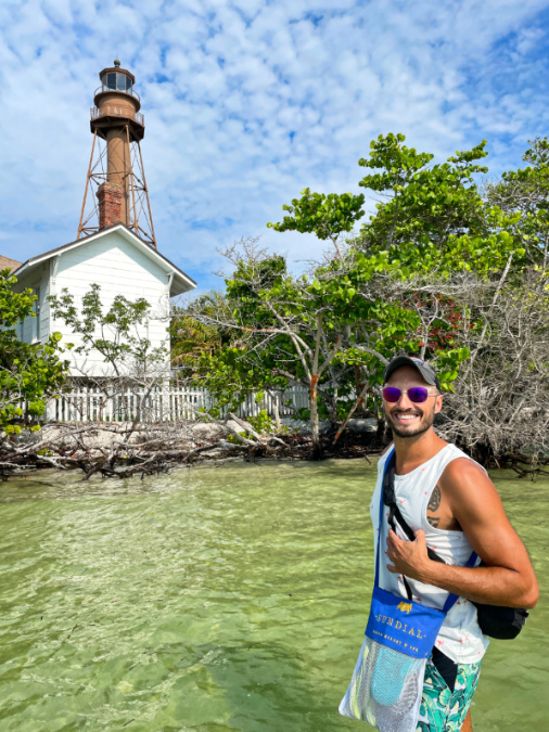 Rob Taylor at Point Ybel Lighthouse Sanibel Island Fort Myers Florida 1