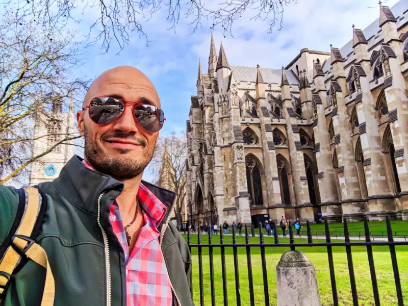 Rob Taylor at Westminster Abbey Parliament Square London 1