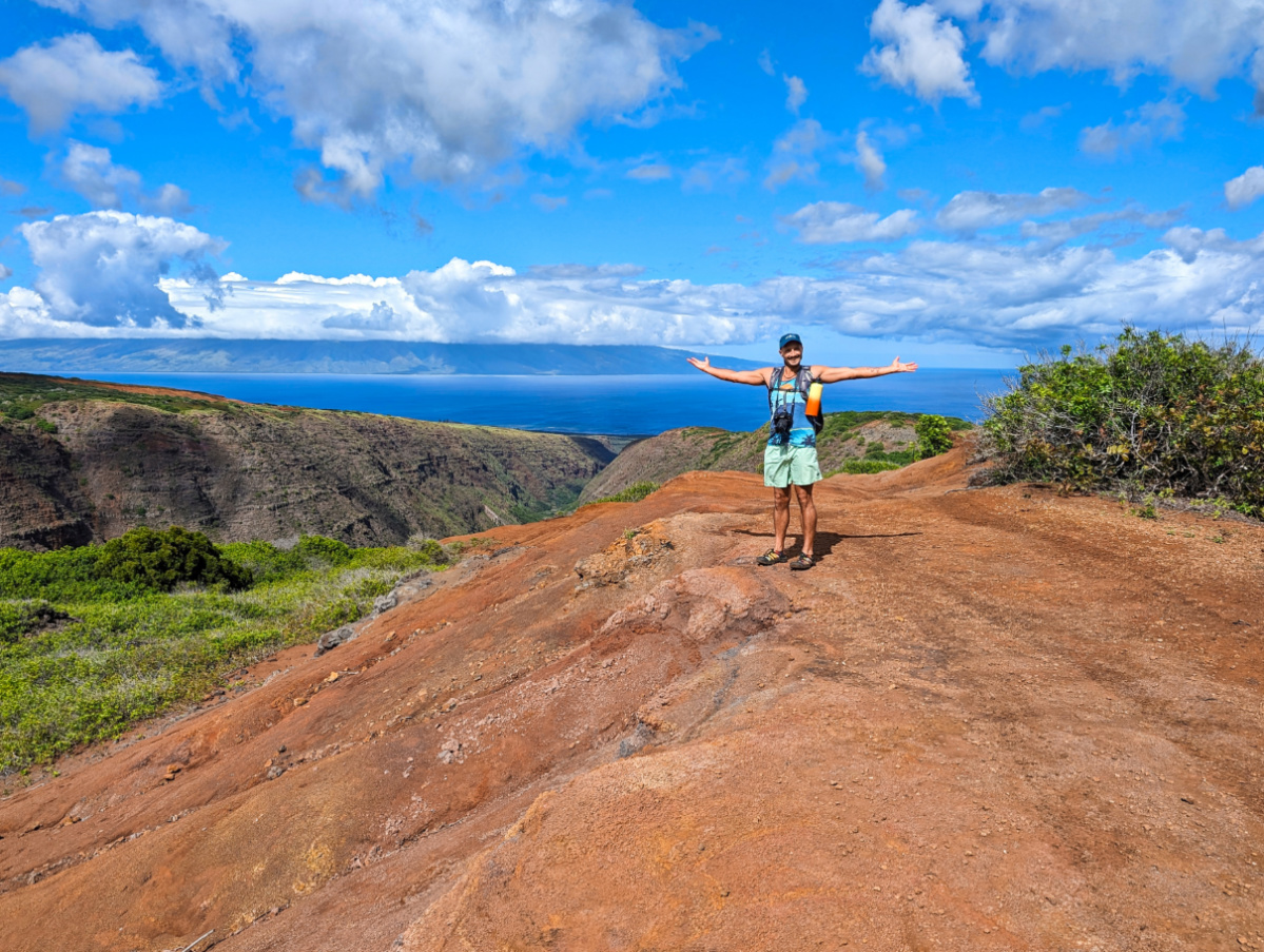 Rob Taylor hiking Koloiki Ridge Trail with Lanai Adventure Center and UnCruise Hawaii 4
