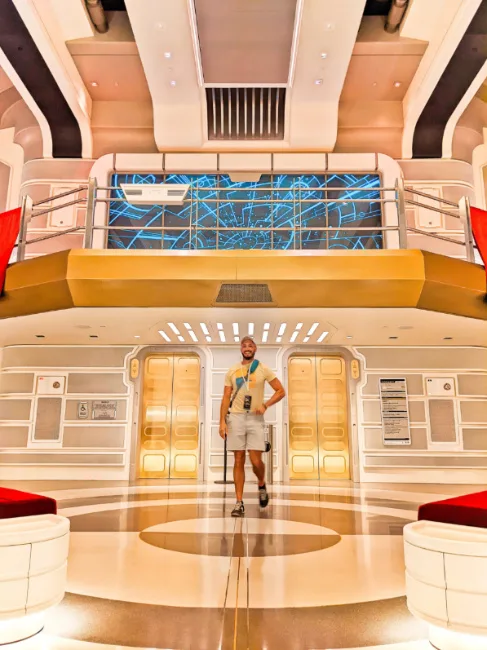 Rob Taylor in Lobby of Star Wars Galactic Starcruiser Walt Disney World 1b