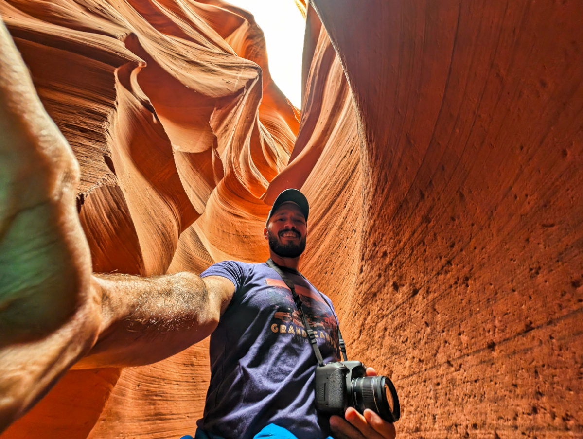Rob Taylor in Lower Antelope Canyon Page Arizona 2