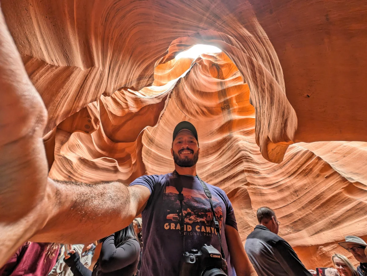 Rob Taylor in Lower Antelope Canyon Page Arizona 4