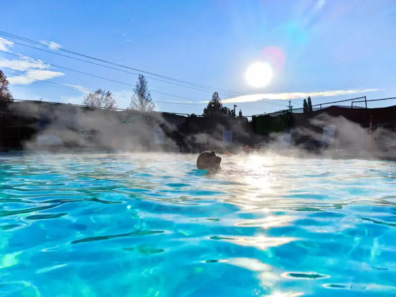 Rob Taylor in Pool at Carson Hot Springs Carson City Nevada 2020 3