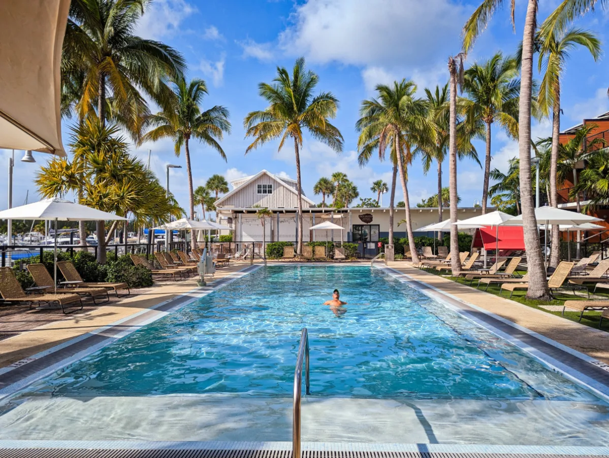 Rob Taylor in Swimming Pool at Perry Hotel Key West Florida Keys 4