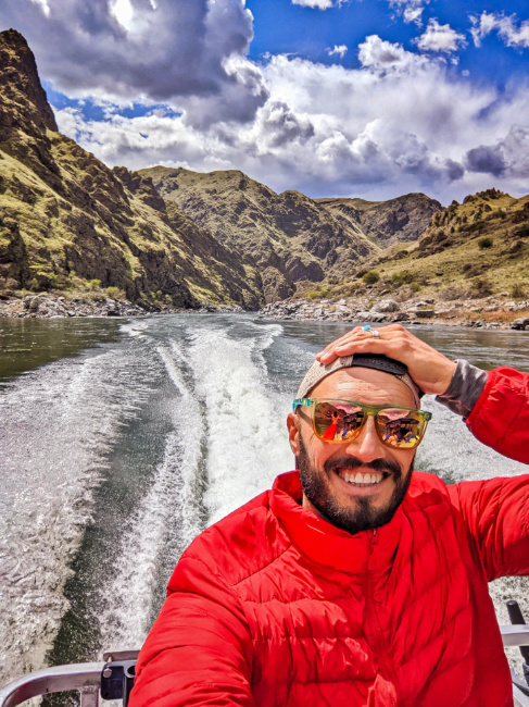 Rob Taylor on Jet Boat on Snake River in Hells Canyon Lewiston Clarkston Idaho Washington 5