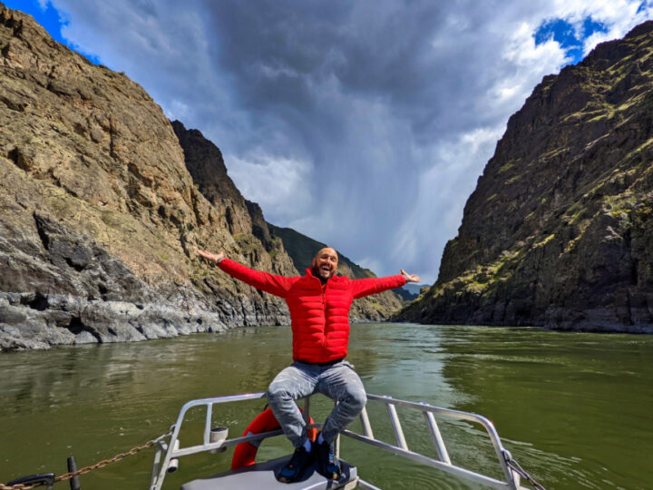 Rob Taylor on Jet Boat on Snake River in Hells Canyon Lewiston Clarkston Idaho Washington 7