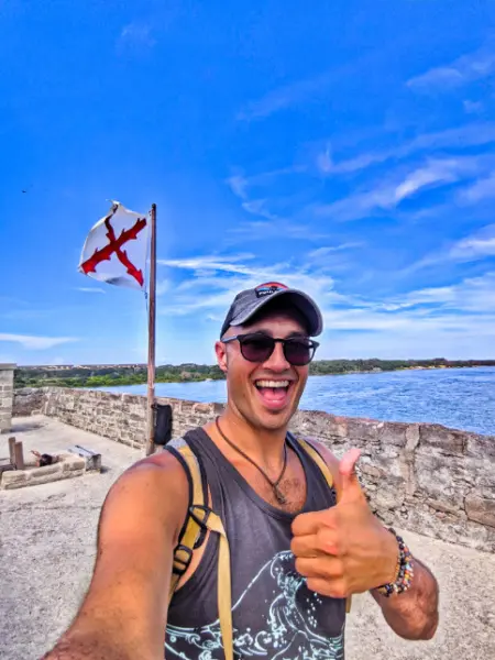 Rob Taylor on top of Fort Matanzas National Monumnent St Augustine Florida 2