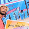 Rob Taylor with Mural at 24 North Hotel Key West Florida Keys 1