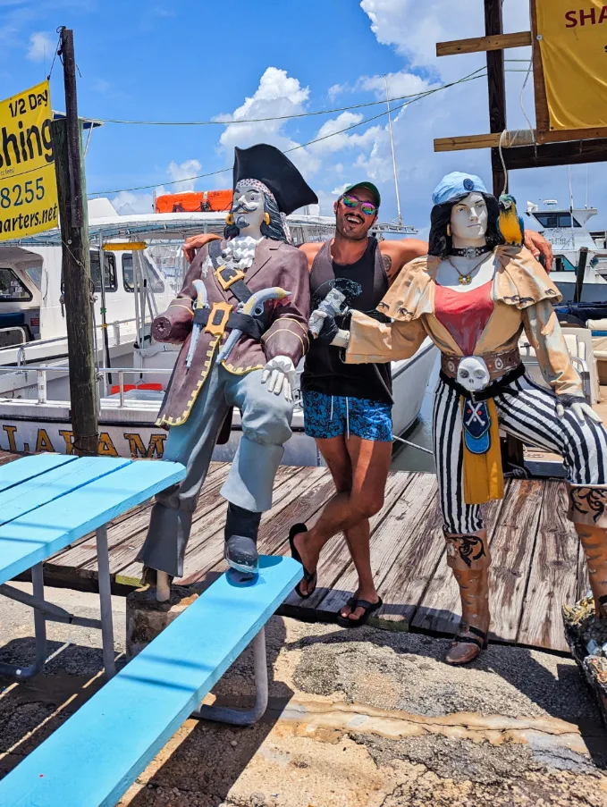 Rob Taylor with Pirates at Starfish Snorkeling Tour Marathon Florida Keys 1