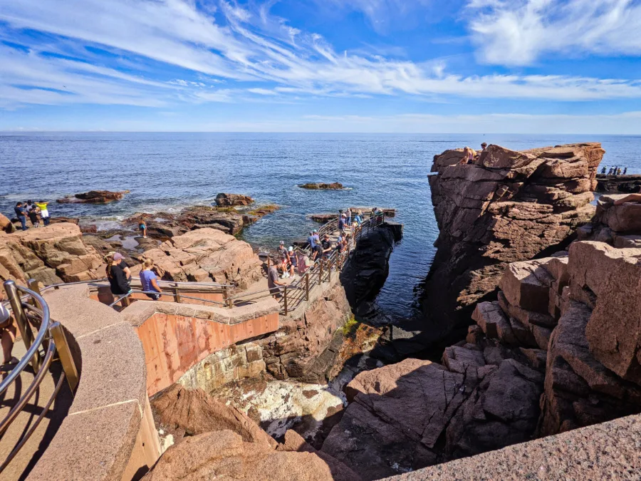 Rocky Coast Tidepools Thundering Hole at Acadia National Park Maine 3