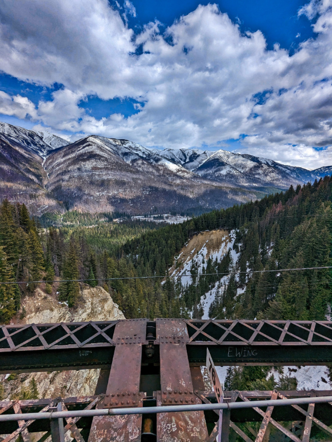 Rocky Mountaineer Train Crossing High Bridge on First Passage to the West 2