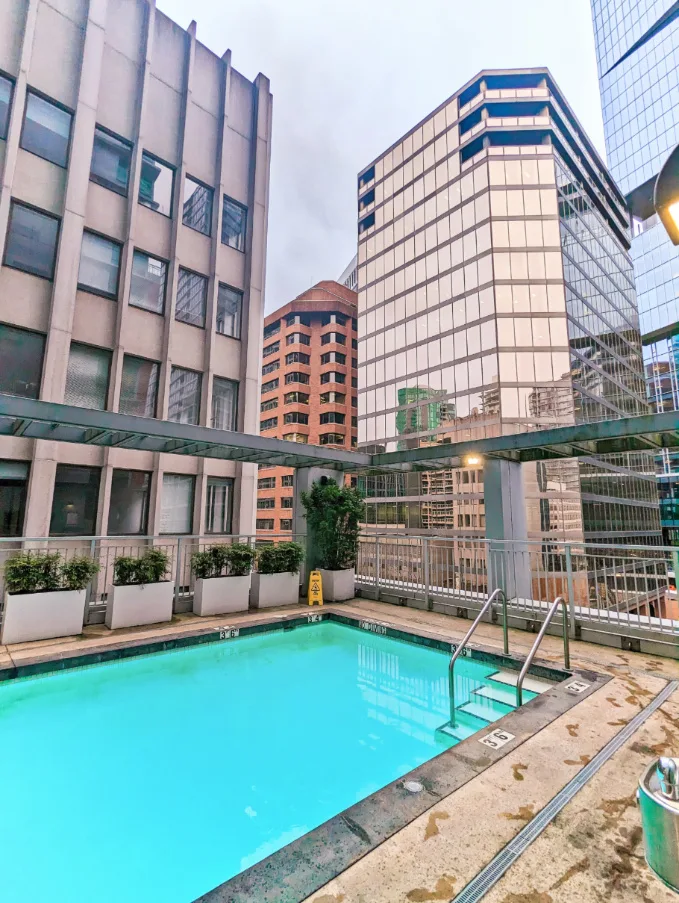 Rooftop Pool at Coast Coal Harbour Hotel Vancouver BC 1