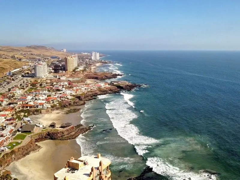 Rosarito from the Air Baja California Norte