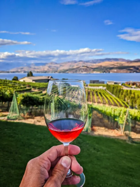 Rose Wine Tasting at Nefarious Cellars Lake Chelan Washington 1