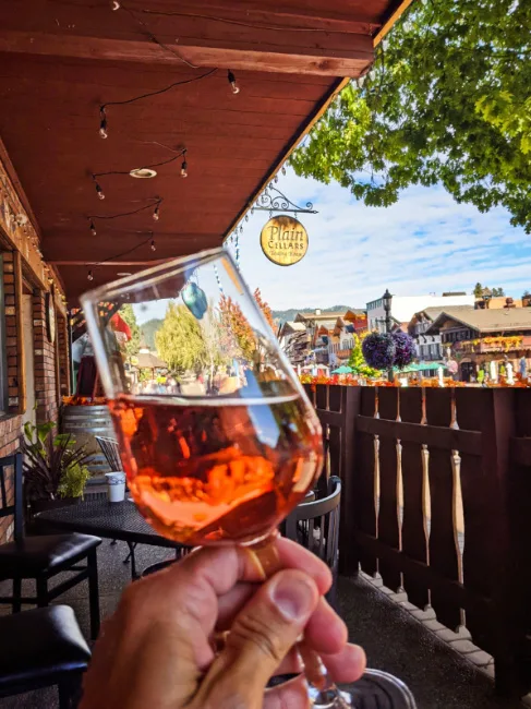Rose Wine Tasting at Plain Cellars Downtown Leavenworth Washington 1