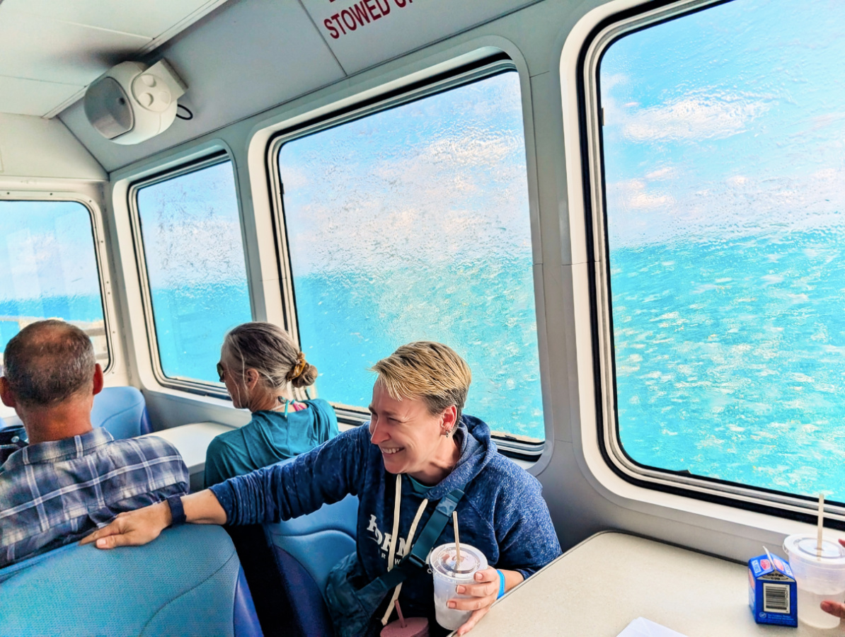 Rough Crossing on Yankee Freedom Boat to Dry Tortugas National Park Key West Florida Keys 1