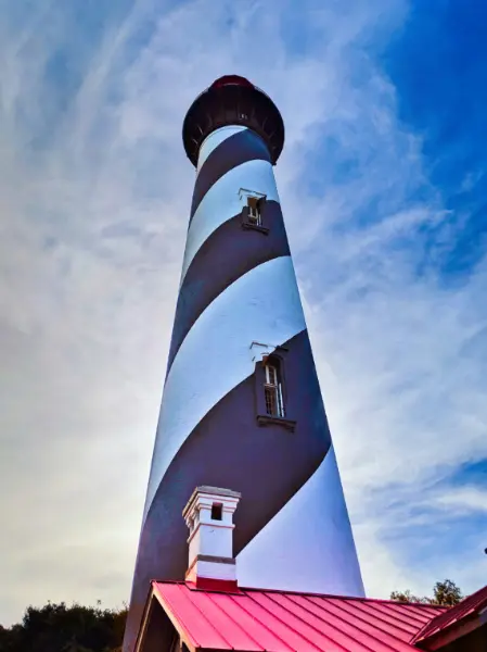 Saint Augustine Lighthouse from base St Augustine Beach Florida 1