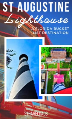 If you're in St Augustine, FL you need to visit the Saint Augustine Lighthouse! It's one of the tallest in the USA and is the prettiest lighthouse in Florida. Information on touring the lighthouse, maritime museum and more. #Florida #lighthouse #vacation
