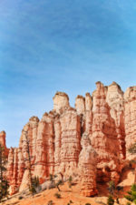 Sandstone hoodoos at Mossy Cave trail Bryce Canyon National Park Utah 2