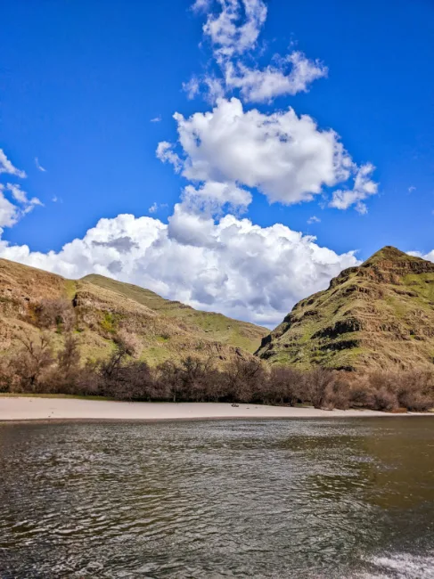 Sandy Beach on Snake River in Hells Canyon Lewiston Clarkston Idaho Washington 3