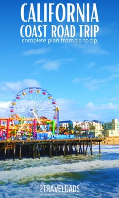 Make time for a stop at the Santa Monica Pier on your California Coast road trip. Complete plan from the Redwoods to San Diego. #California #roadtrip