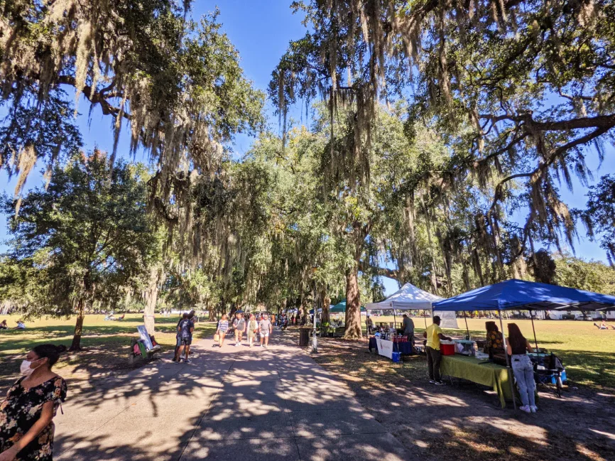 Saturday Farmers Market at Forsyth Park Savannah Georgia 1