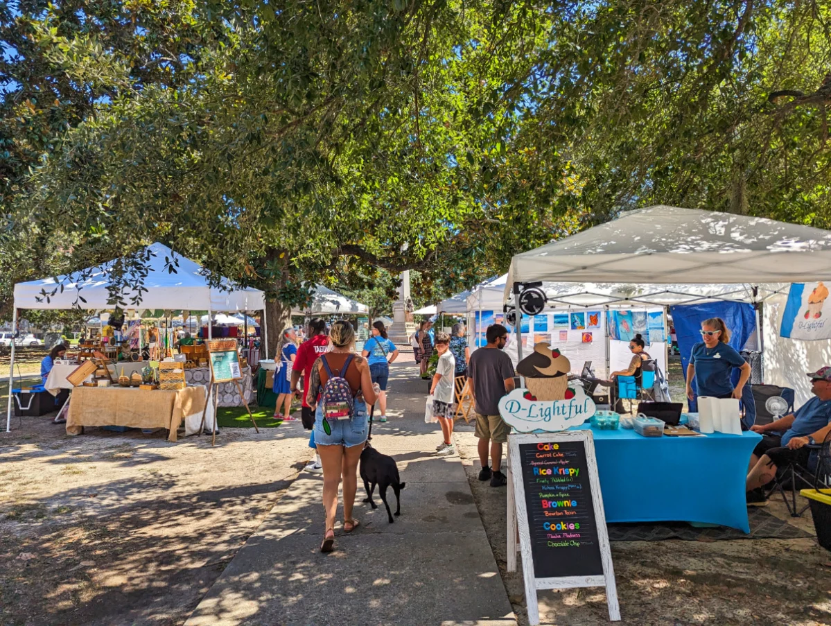 Saturday Market at Promenade on Palafox Street Historic Downtown Pensacola Florida 1
