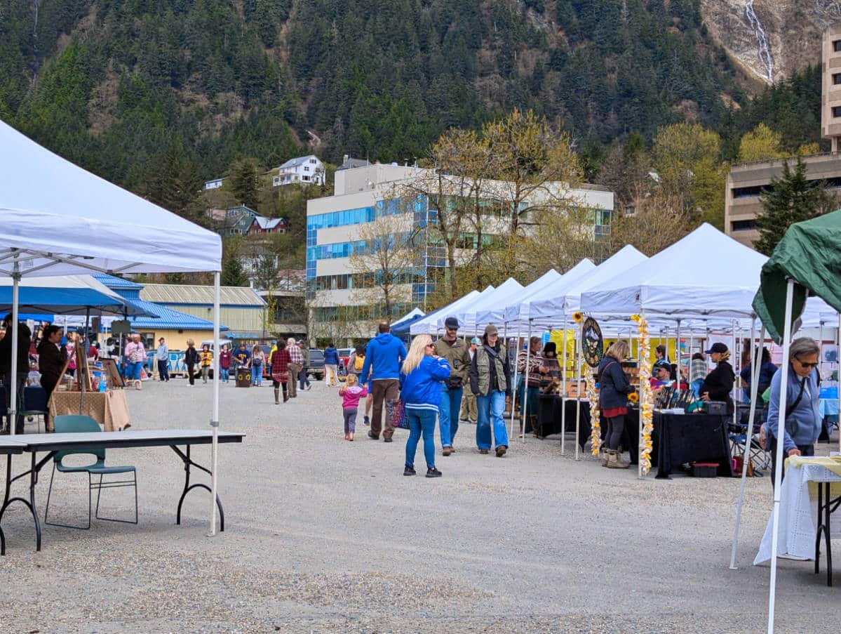 Saturday artist market in Juneau Alaska 1