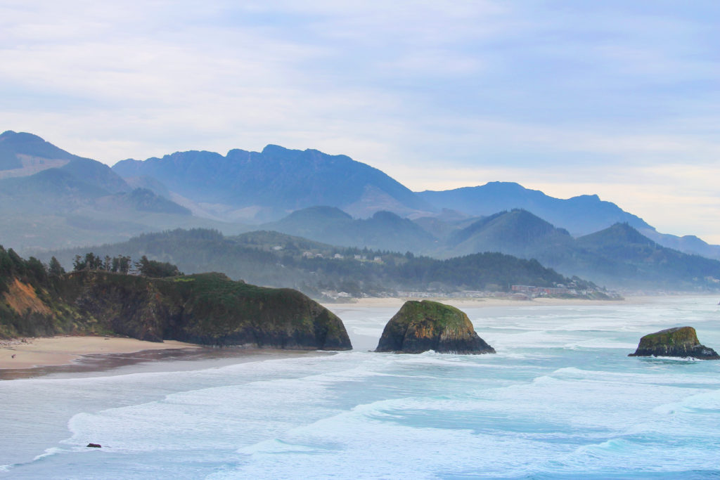 Sea Stacks at Cannon Beach from Ecola State Park 2