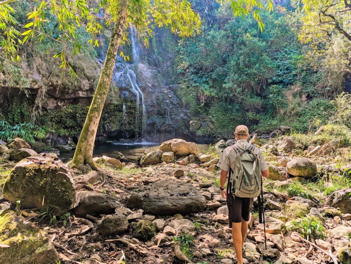 Secret Falls on Hawaii Forest and Trail Kohala Waterfall Hiking Big Island Hawaii