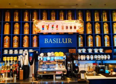 Serving counter at Basilur Tea the Source OC Buena Park California 1