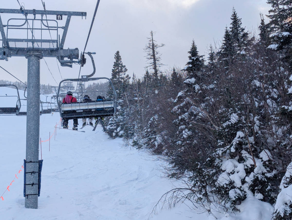Skyline Chairlift at Sugarloaf Mountain Ski Area Carrabassett Valley Maine 4