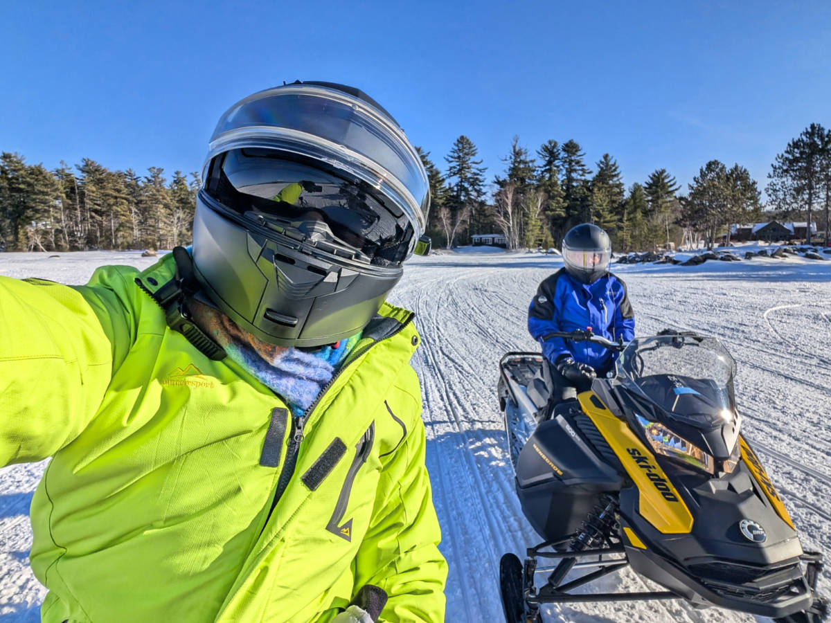Snowmobile Tour with NEOC New England Outdoor Center Millinocket Maine 5