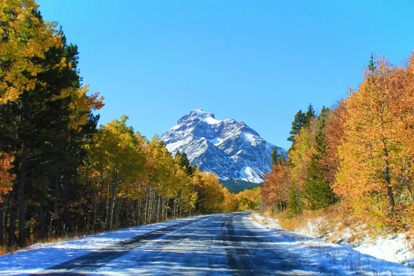 Snowy Mountains at Two Medicine Glacier National Park 2