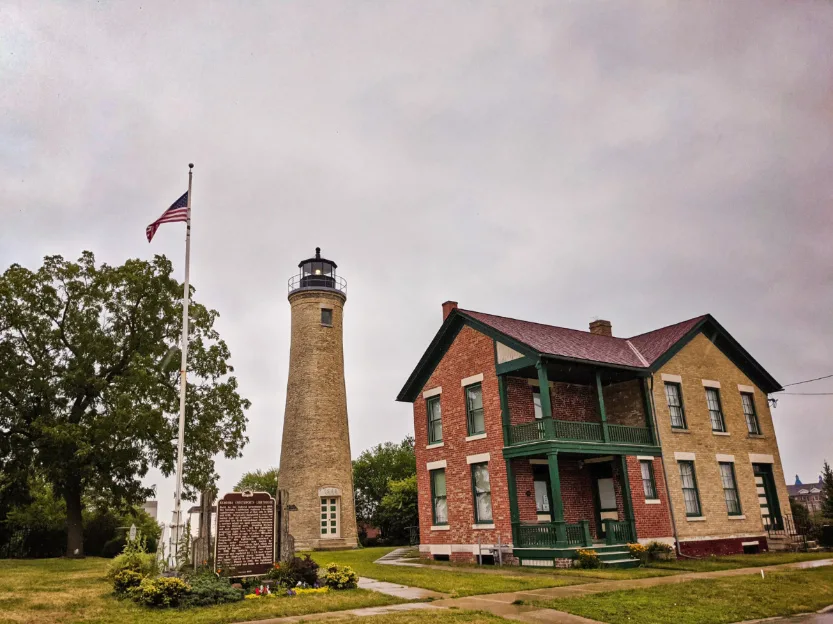 Southport Light Station in the Rain Kenosha Wisconsin 2