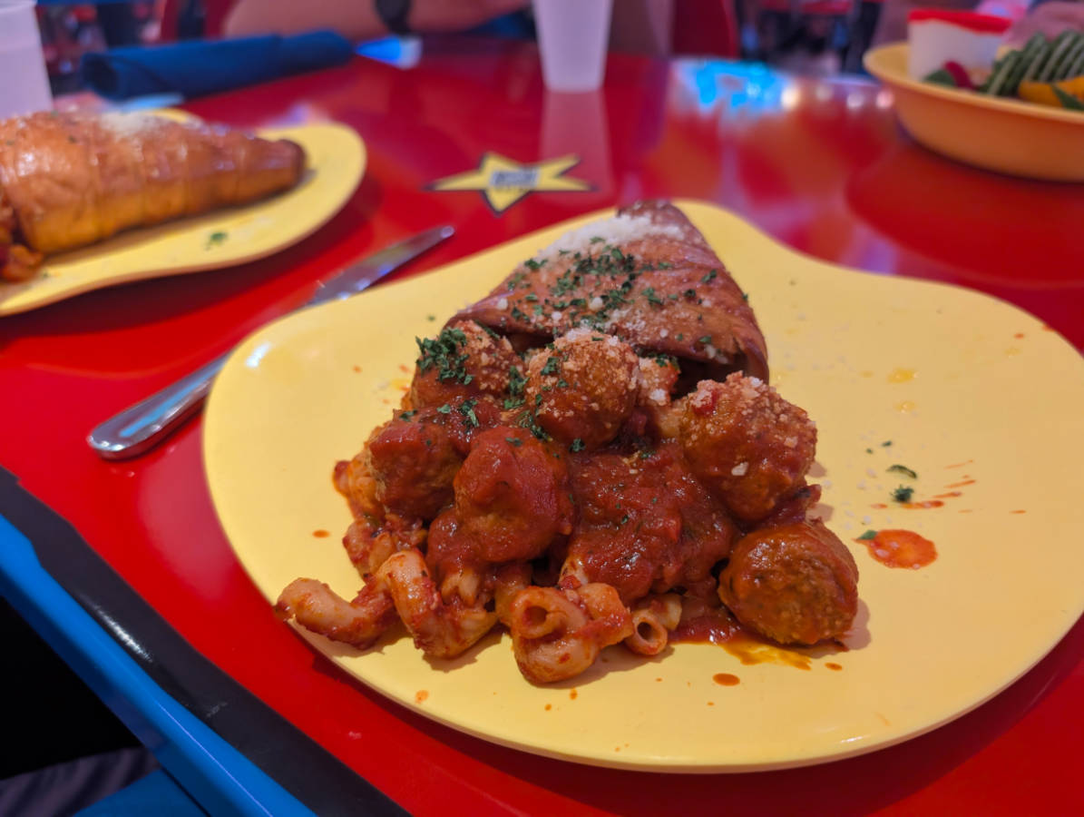 Spaghetti and Meatball Cone in Circus McGurkus in Seuss Landing at Islands of Adventure Universal Orlando Resort
